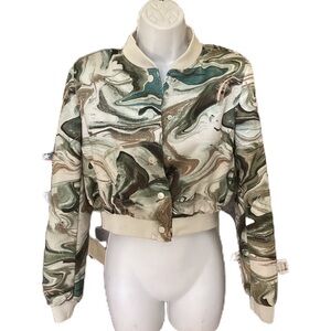 Tahari bomber jacket XS